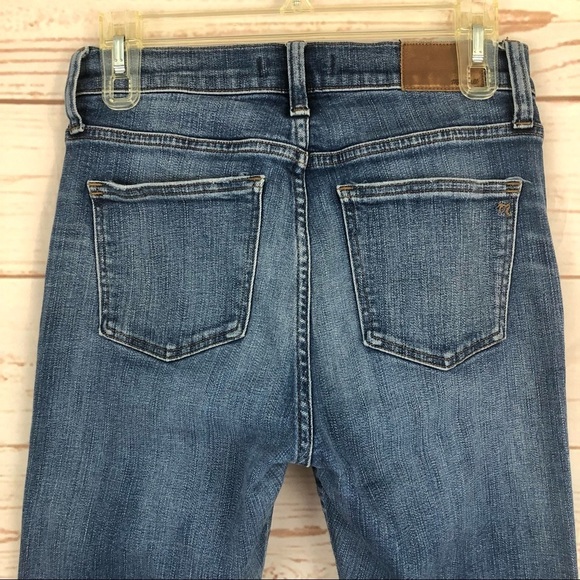 Madewell 9" High-Rise Skinny Jeans Allegra Wash Released Chewed Hem STYLE #K1868 - Picture 6 of 16